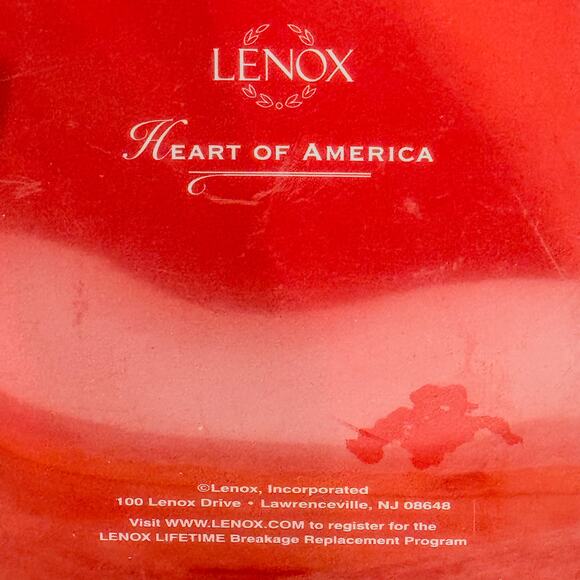 Vintage Lenox-Heart of America-Stars and Stripes Patriotic SilverPlated Ornament - Picture 5 of 8